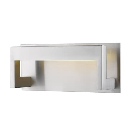 Z-Lite Linc 1 Light Wall Sconce, Brushed Nickel & Frosted 1925-1S-BN-LED